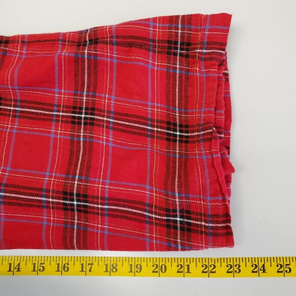 J. Jill Pajama Top Womens Extra Small Petite Sleep Plaid Flannel Button Front - Picture 7 of 8